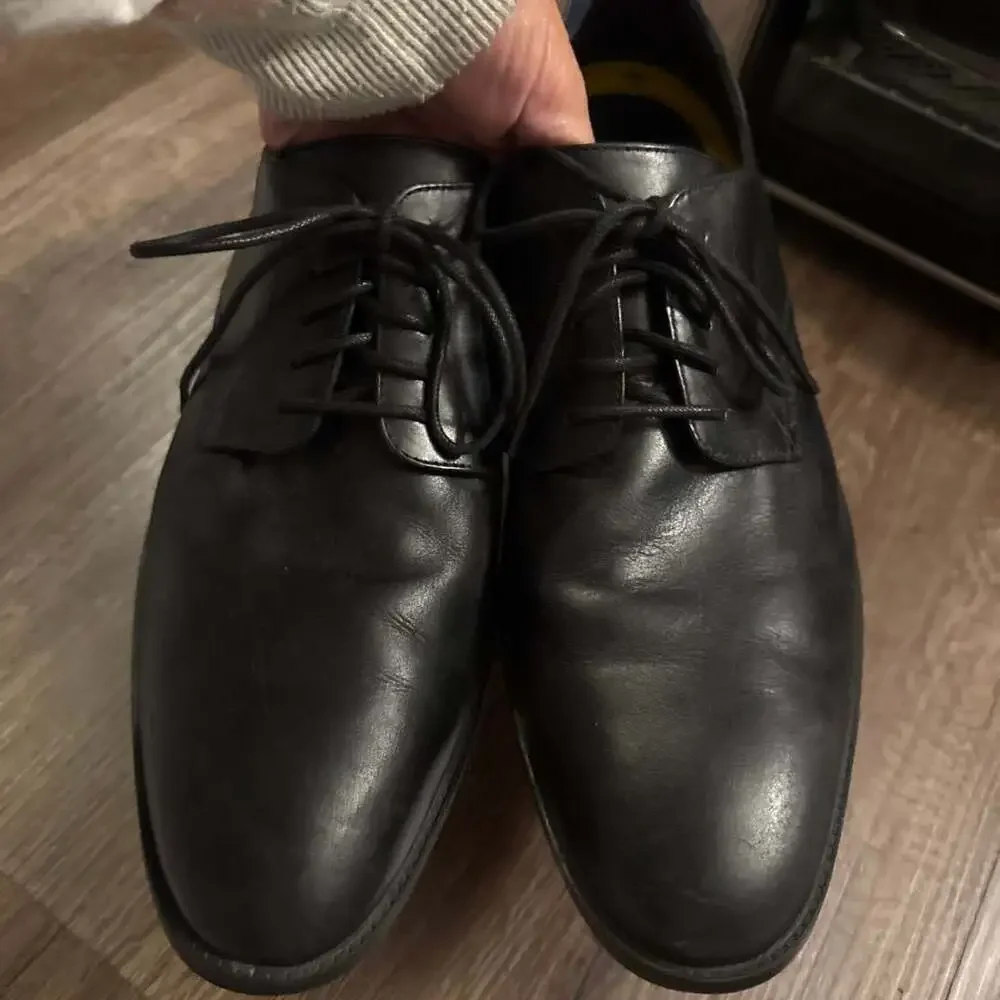 Cole Haan Grand Plain Toe Oxford Dress Shoes Black C32351